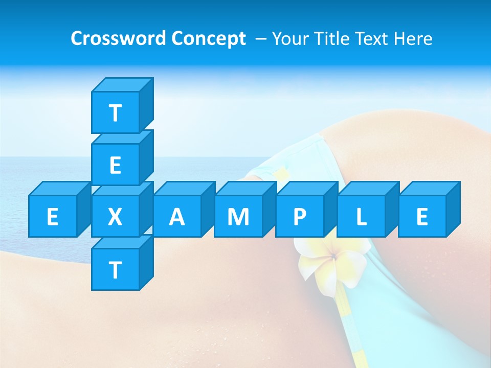 Getaway White Female PowerPoint Template