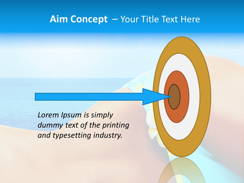 Getaway White Female PowerPoint Template