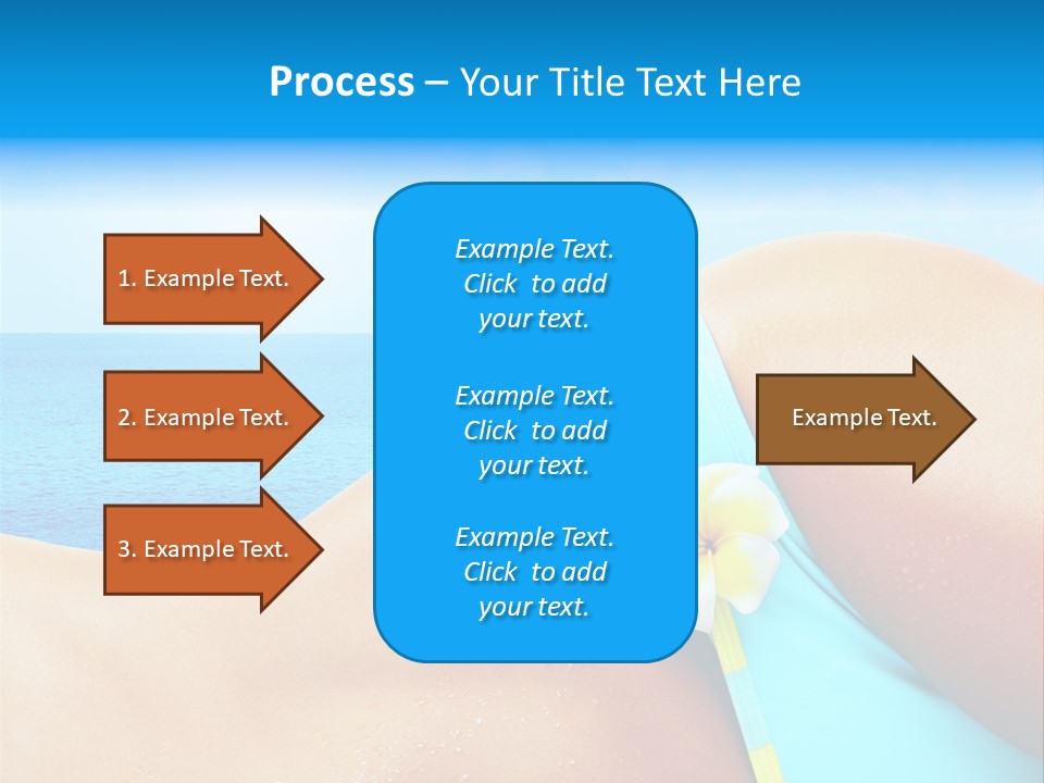 Getaway White Female PowerPoint Template
