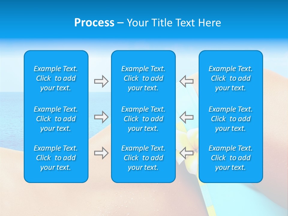 Getaway White Female PowerPoint Template