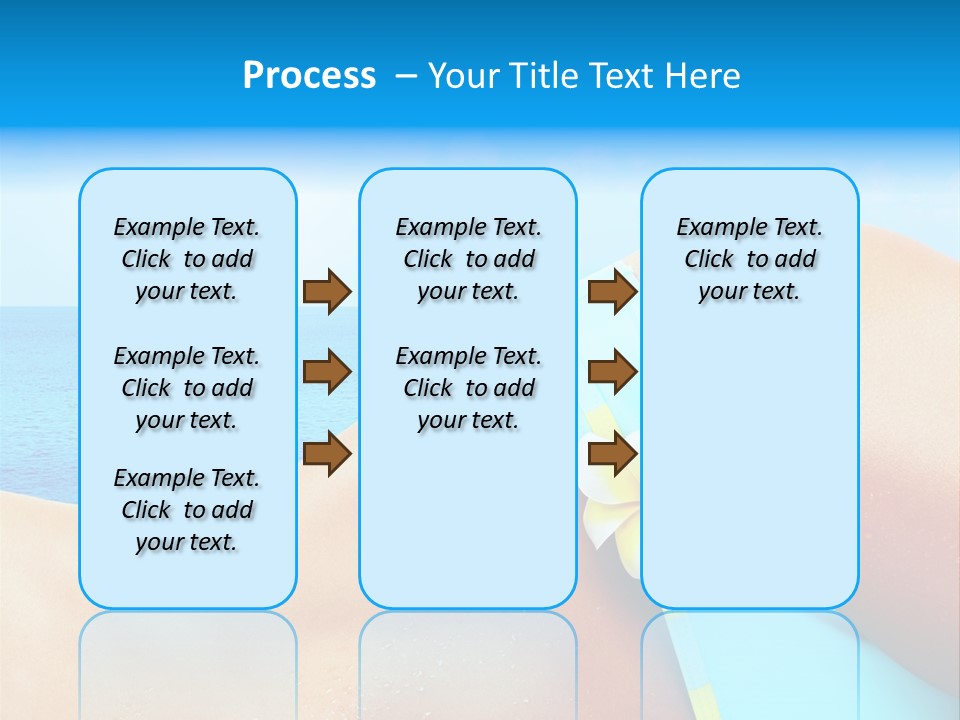 Getaway White Female PowerPoint Template