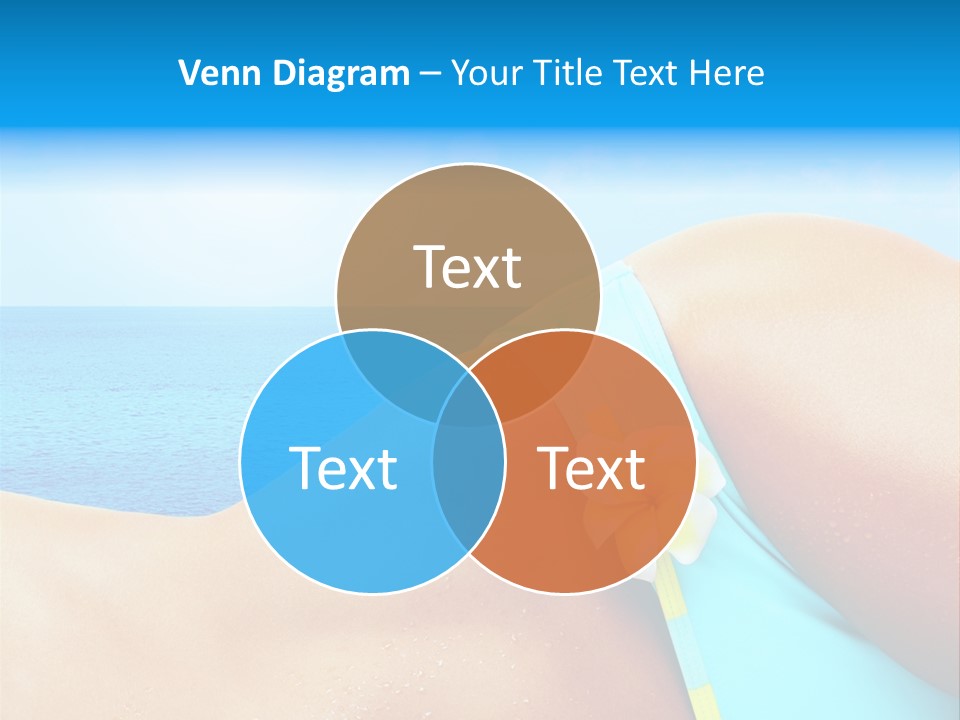 Getaway White Female PowerPoint Template