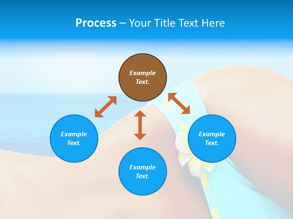 Getaway White Female PowerPoint Template