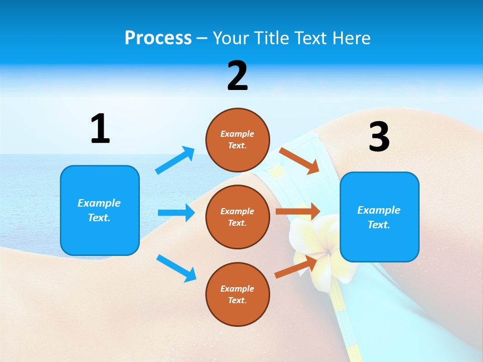 Getaway White Female PowerPoint Template