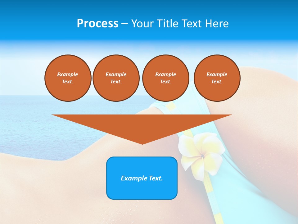 Getaway White Female PowerPoint Template