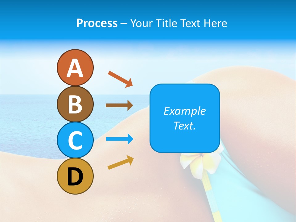 Getaway White Female PowerPoint Template