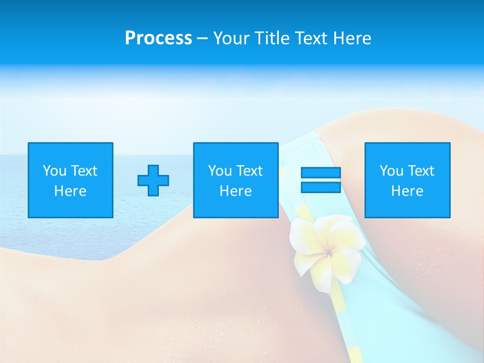 Getaway White Female PowerPoint Template
