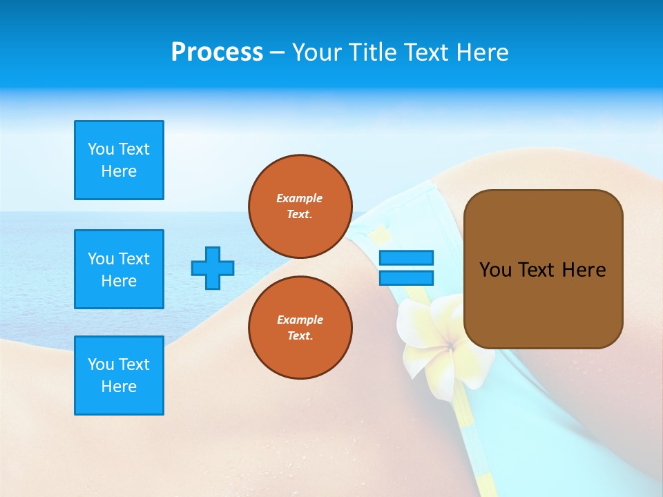 Getaway White Female PowerPoint Template