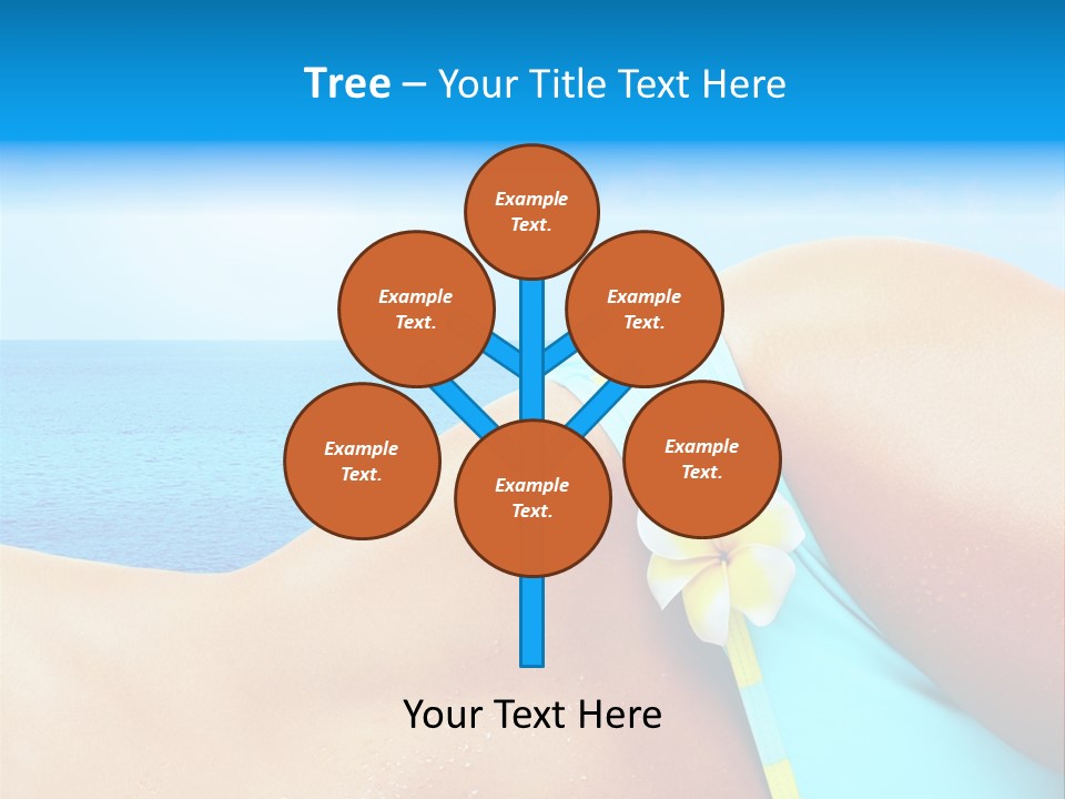 Getaway White Female PowerPoint Template