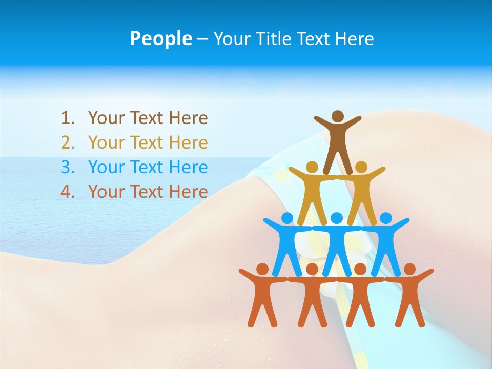 Getaway White Female PowerPoint Template