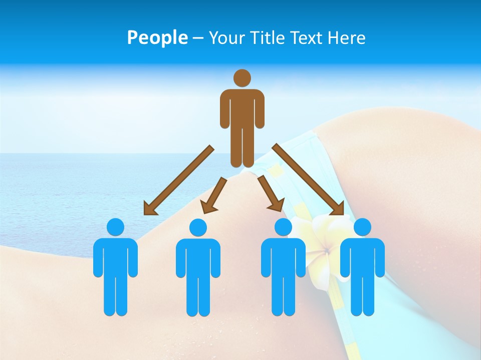 Getaway White Female PowerPoint Template