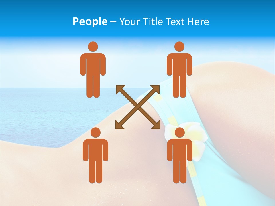 Getaway White Female PowerPoint Template