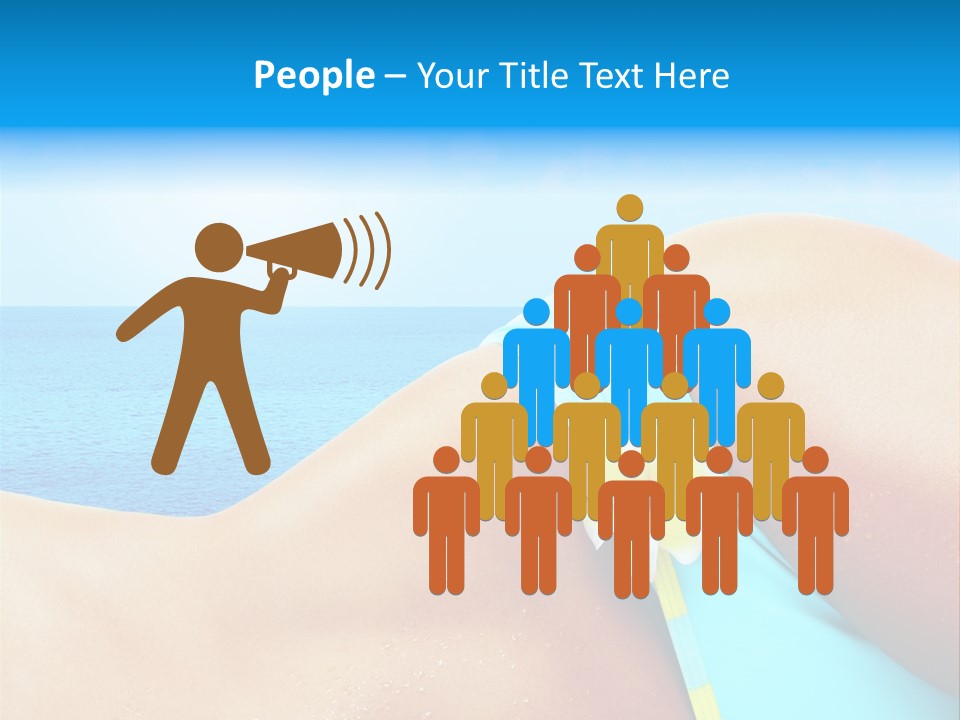 Getaway White Female PowerPoint Template