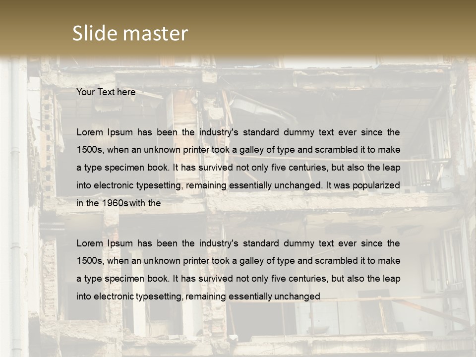 Catastrophe Sky Site PowerPoint Template