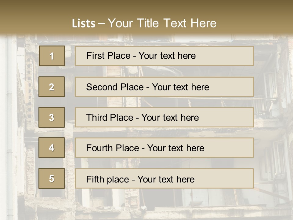 Catastrophe Sky Site PowerPoint Template