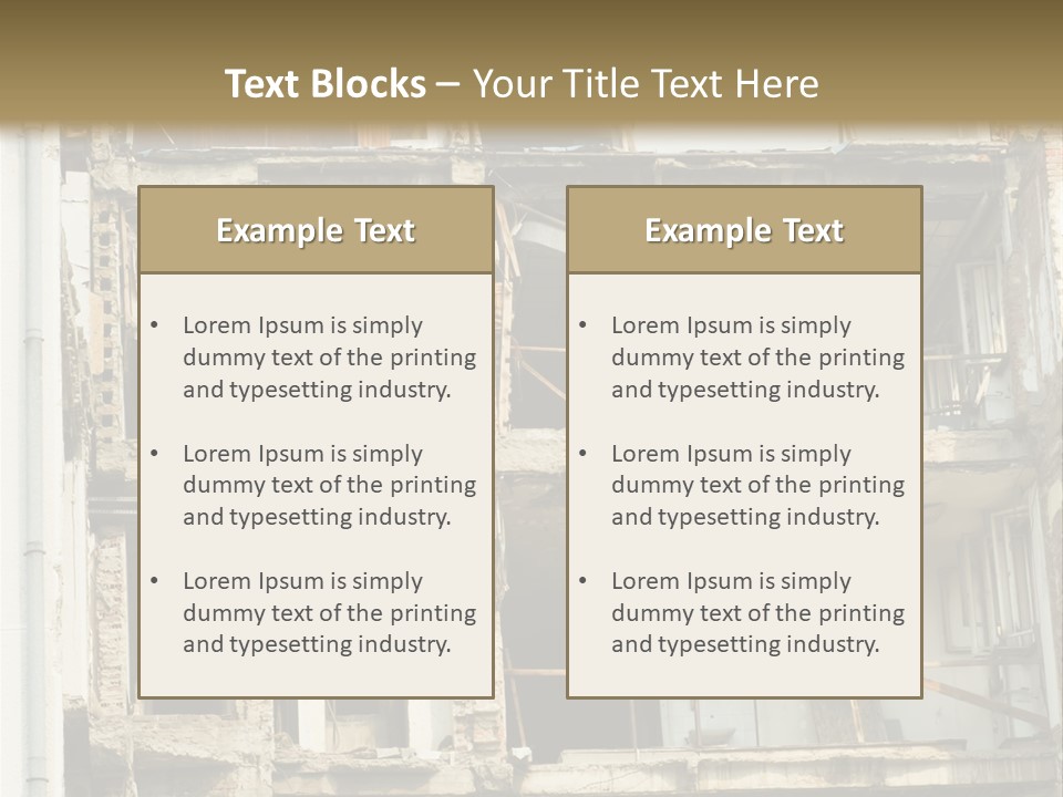 Catastrophe Sky Site PowerPoint Template