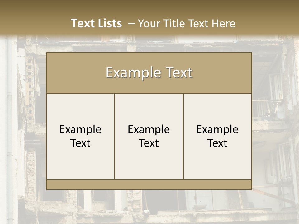 Catastrophe Sky Site PowerPoint Template