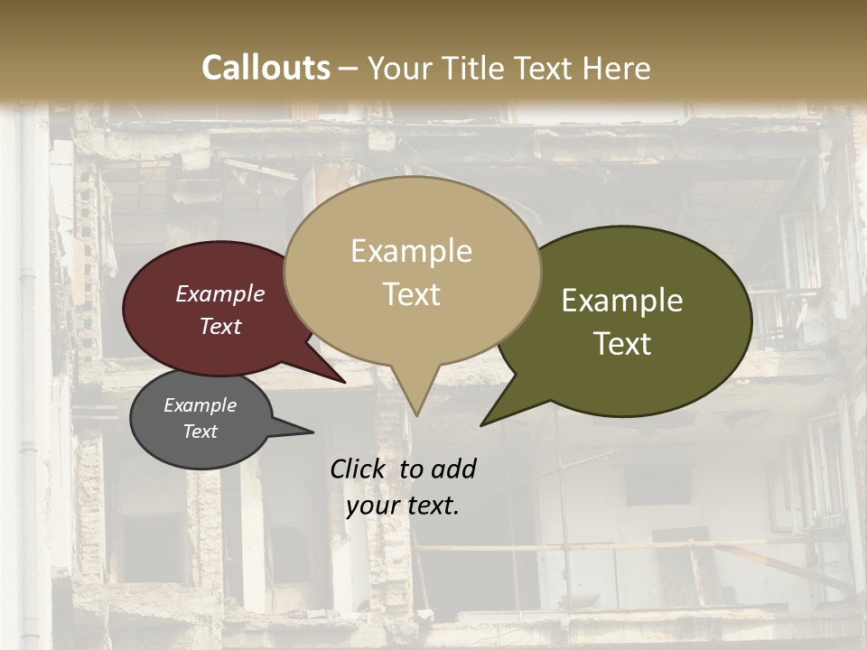 Catastrophe Sky Site PowerPoint Template