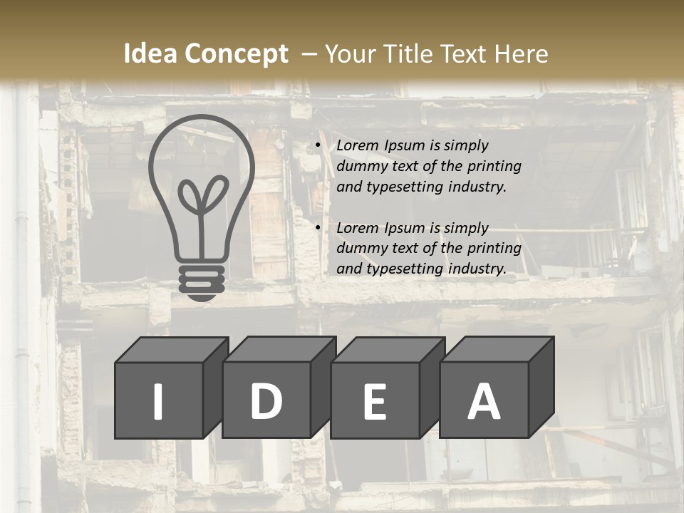 Catastrophe Sky Site PowerPoint Template