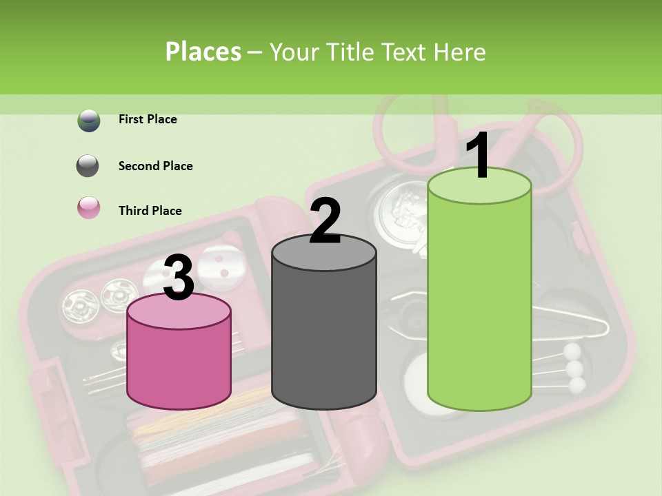 Tweezers Sewing Small PowerPoint Template