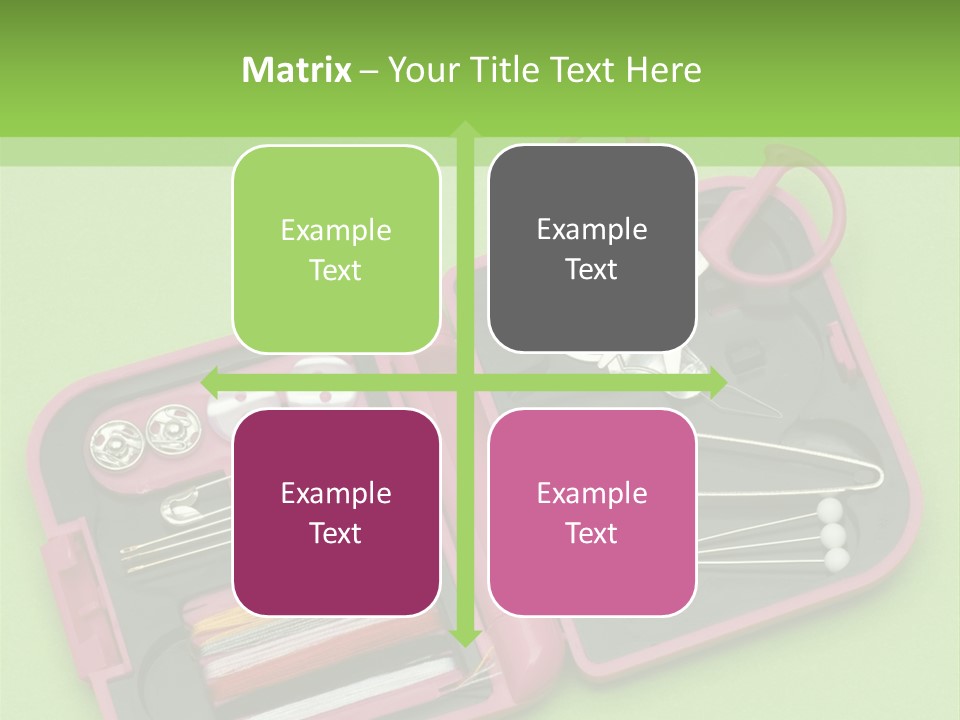 Tweezers Sewing Small PowerPoint Template