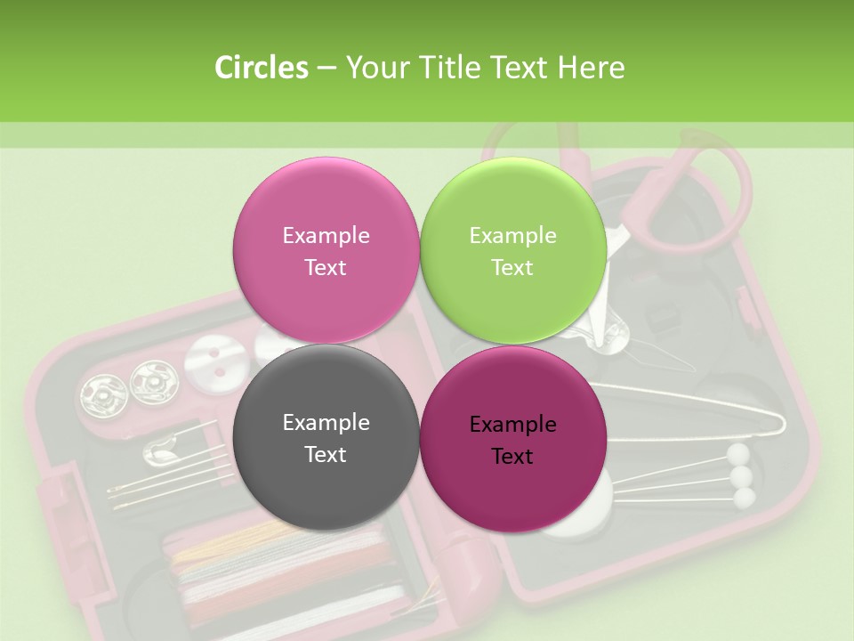 Tweezers Sewing Small PowerPoint Template