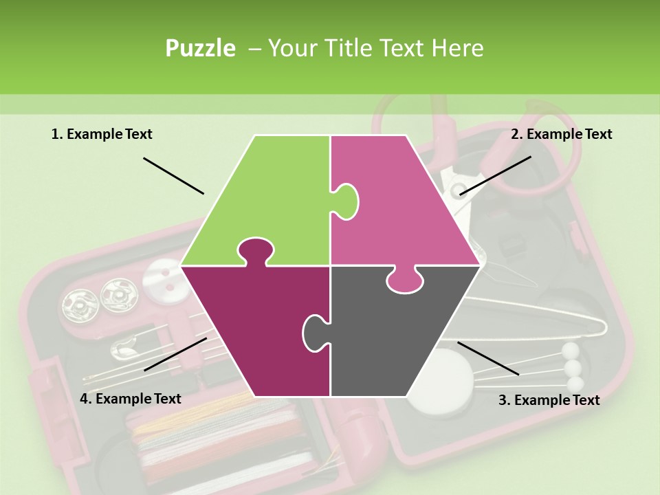 Tweezers Sewing Small PowerPoint Template