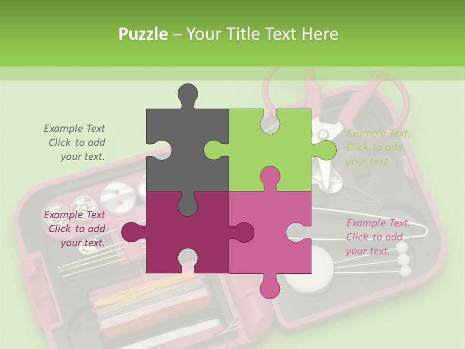 Tweezers Sewing Small PowerPoint Template