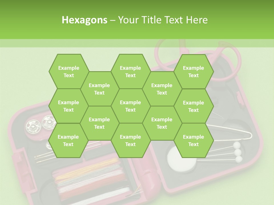 Tweezers Sewing Small PowerPoint Template