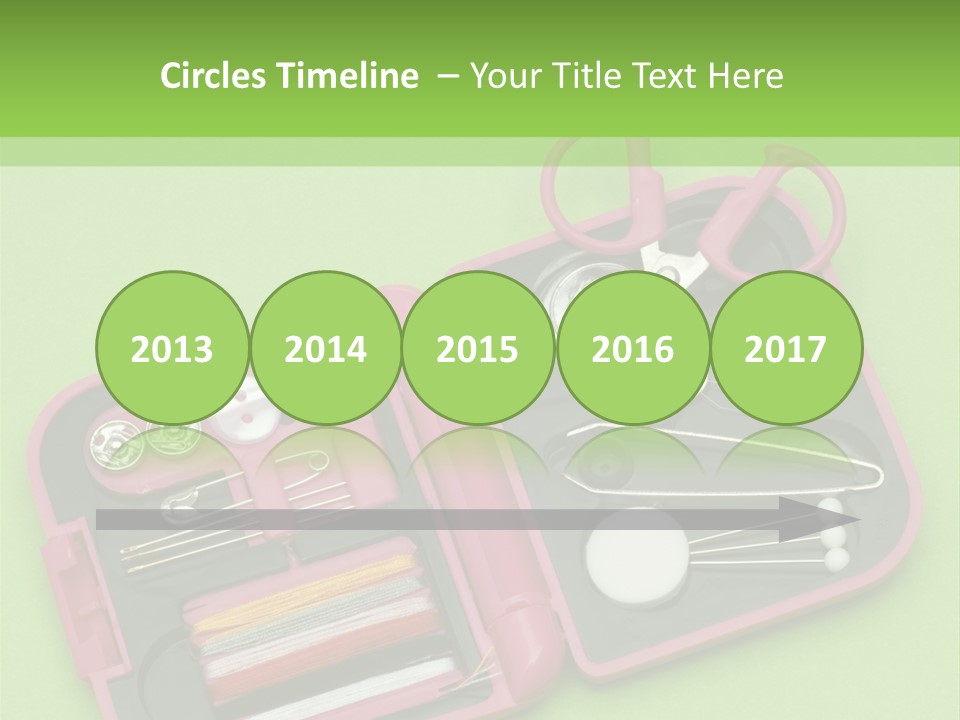 Tweezers Sewing Small PowerPoint Template