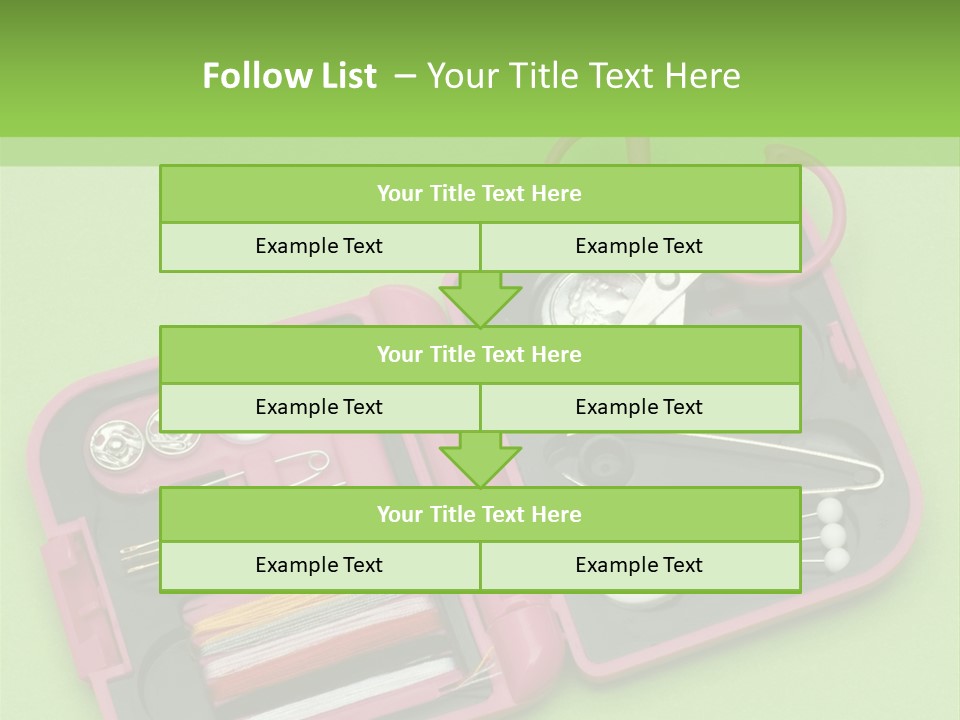 Tweezers Sewing Small PowerPoint Template