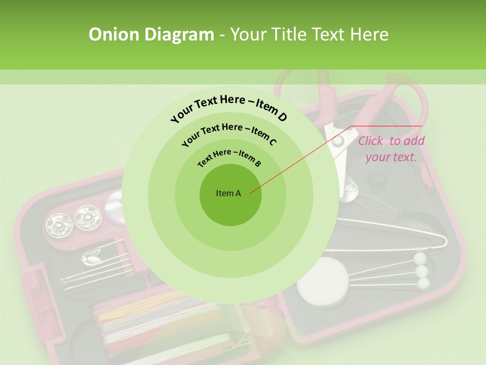 Tweezers Sewing Small PowerPoint Template