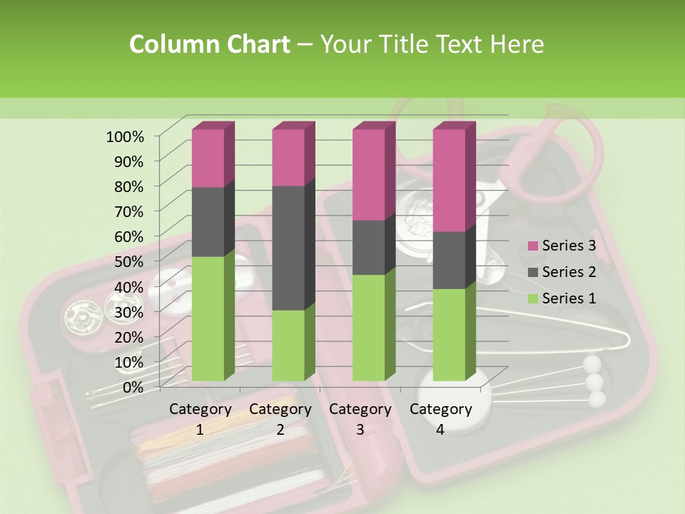 Tweezers Sewing Small PowerPoint Template