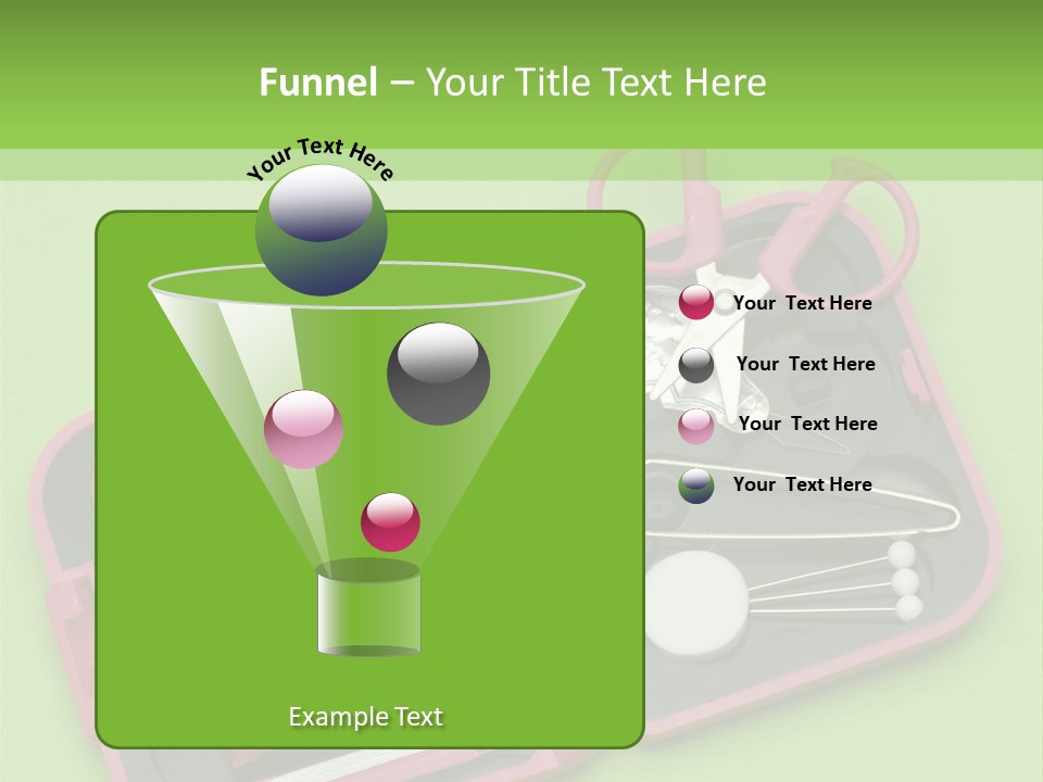 Tweezers Sewing Small PowerPoint Template
