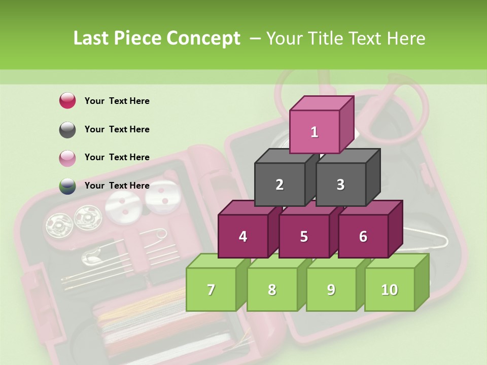 Tweezers Sewing Small PowerPoint Template