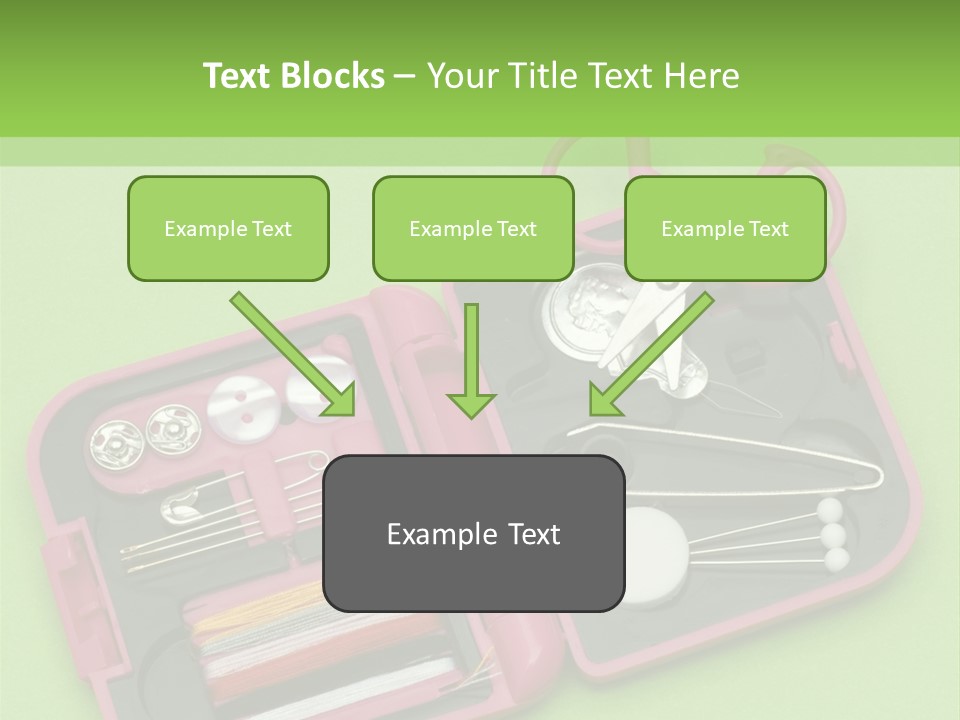 Tweezers Sewing Small PowerPoint Template