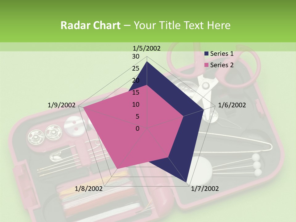 Tweezers Sewing Small PowerPoint Template
