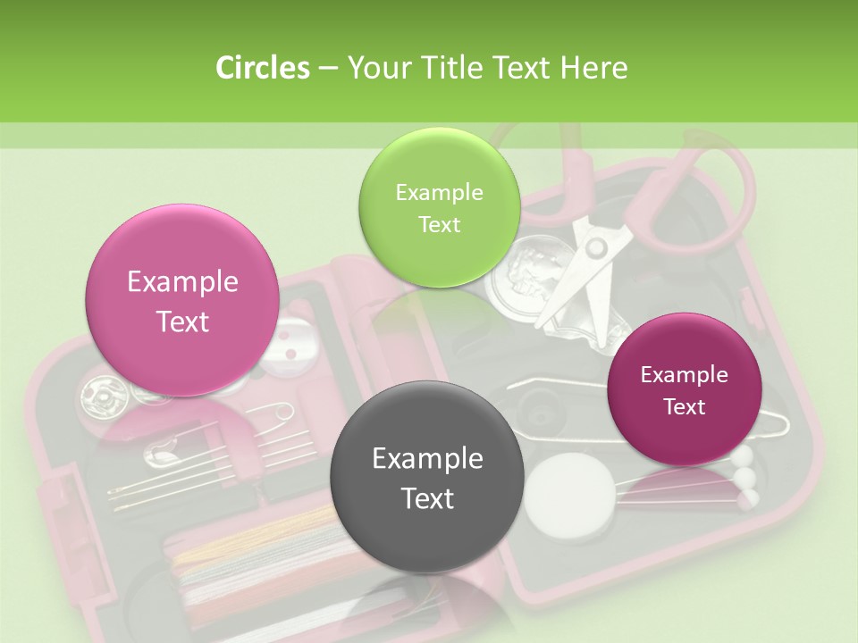 Tweezers Sewing Small PowerPoint Template