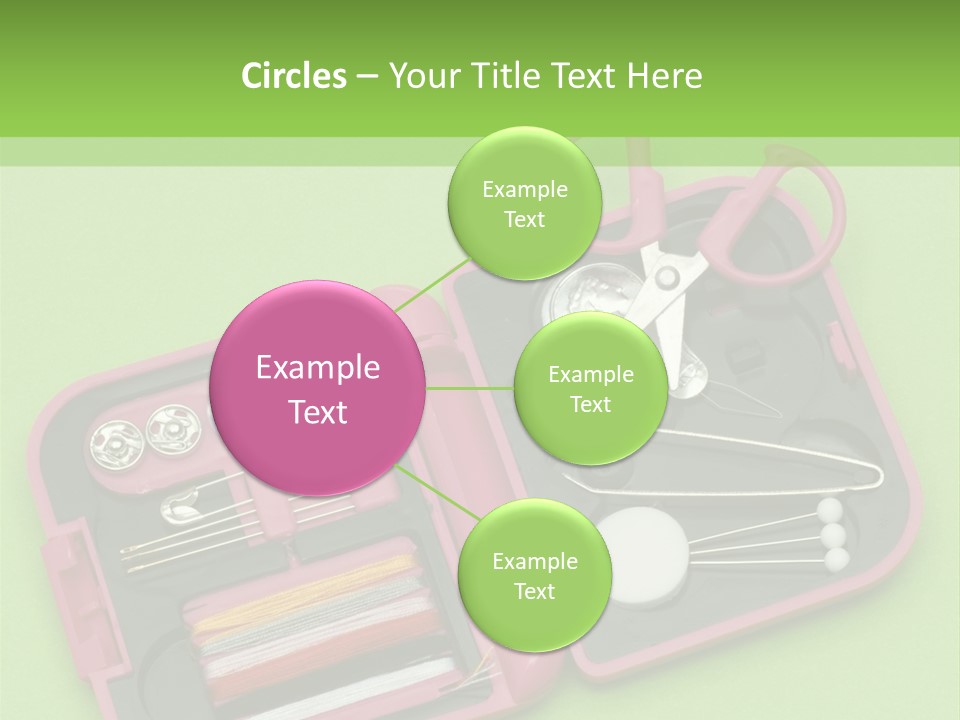 Tweezers Sewing Small PowerPoint Template