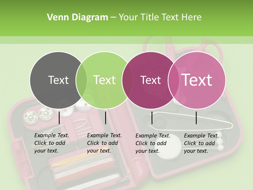 Tweezers Sewing Small PowerPoint Template