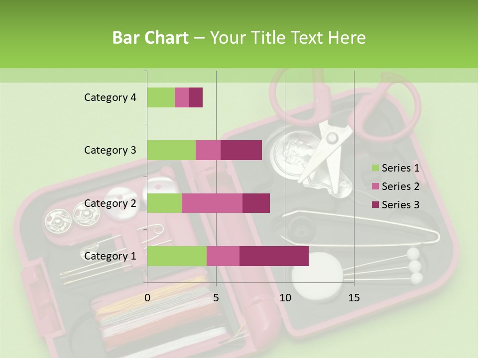 Tweezers Sewing Small PowerPoint Template