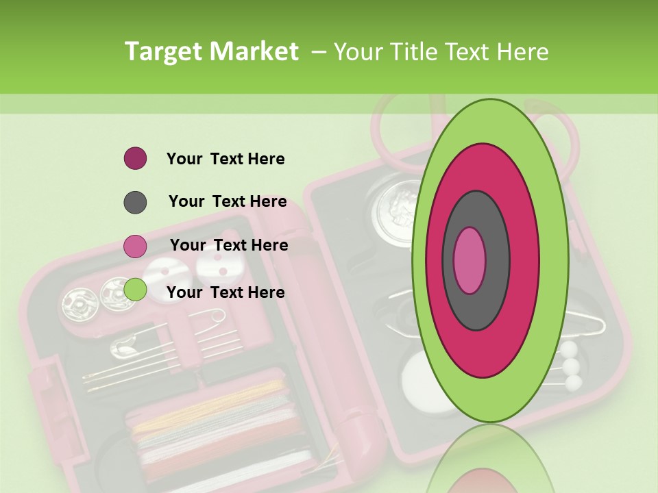 Tweezers Sewing Small PowerPoint Template