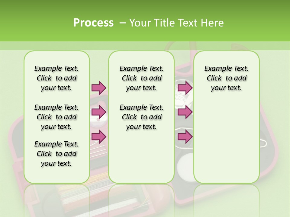 Tweezers Sewing Small PowerPoint Template