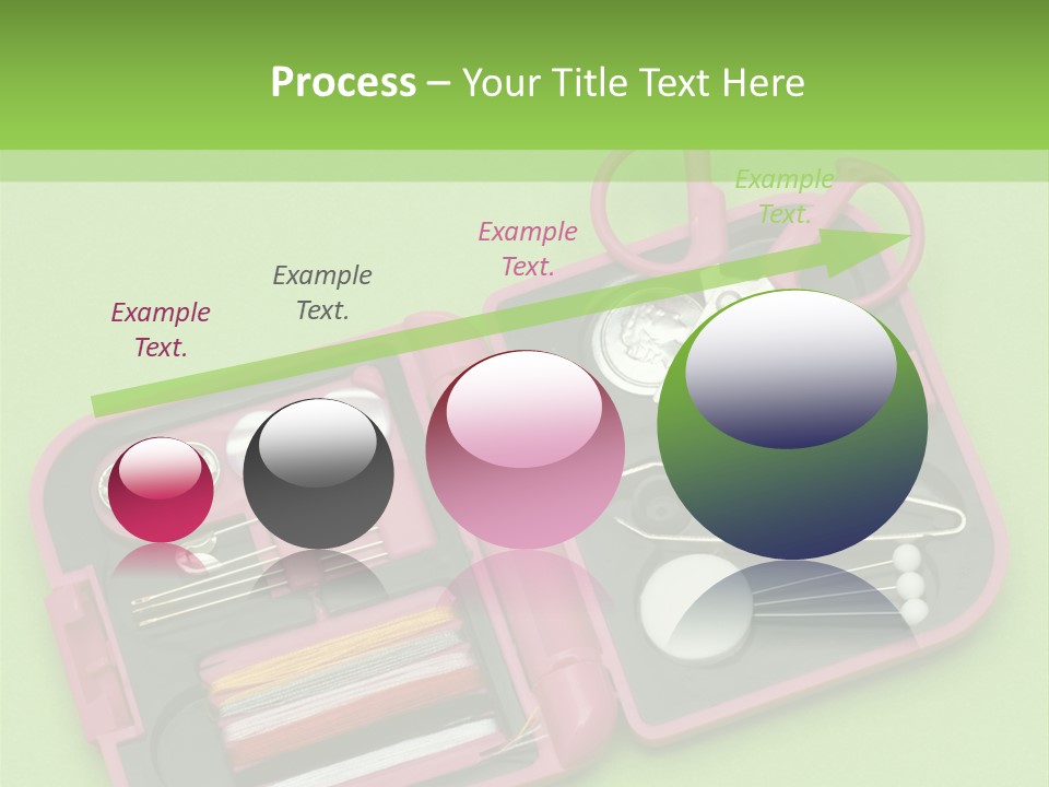 Tweezers Sewing Small PowerPoint Template