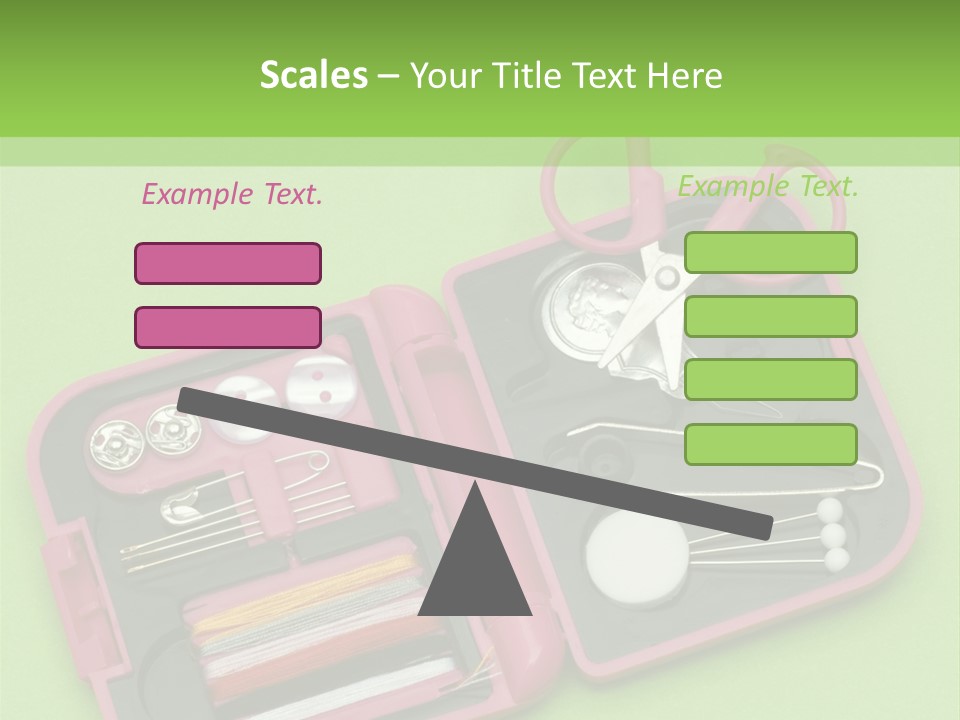 Tweezers Sewing Small PowerPoint Template