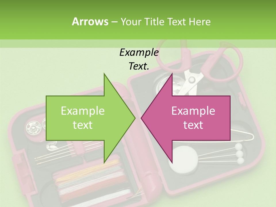 Tweezers Sewing Small PowerPoint Template