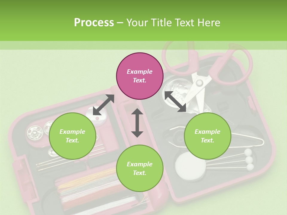 Tweezers Sewing Small PowerPoint Template