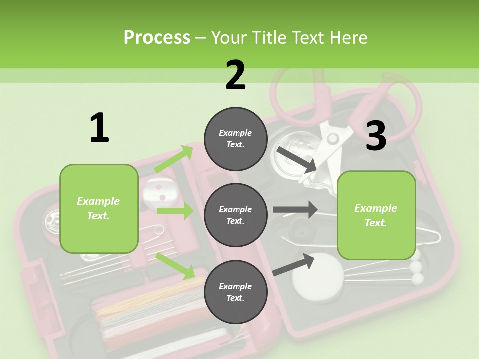 Tweezers Sewing Small PowerPoint Template