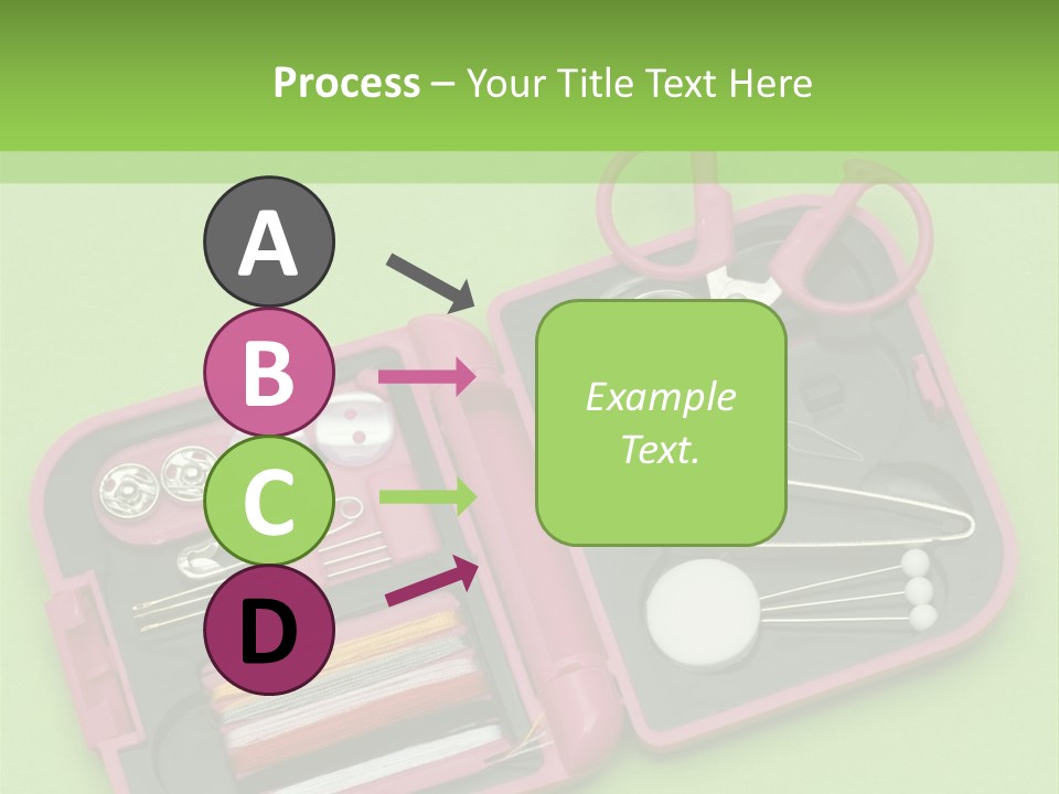 Tweezers Sewing Small PowerPoint Template