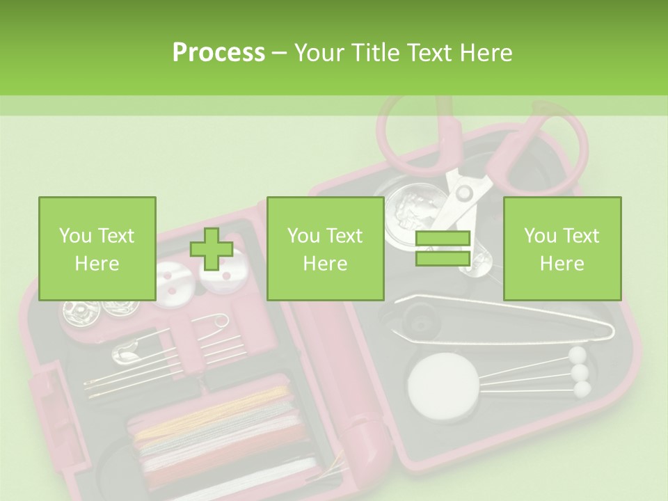 Tweezers Sewing Small PowerPoint Template